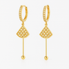 Boucle d'oreille demi lune doré - Shayning™ 🟣✨