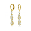 Boucles d'oreilles fantaisie en forme de goutte