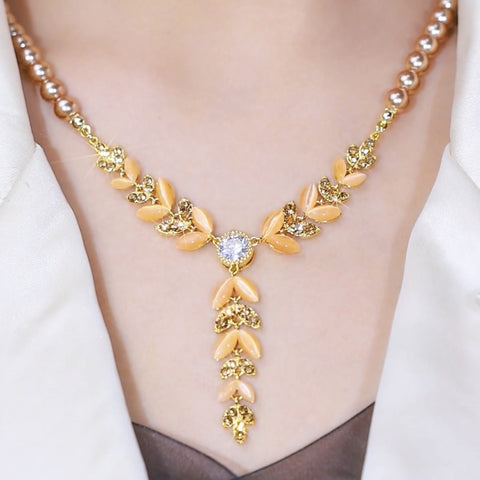 Collier à pompon en zircon , chaîne de pull polyvalente
