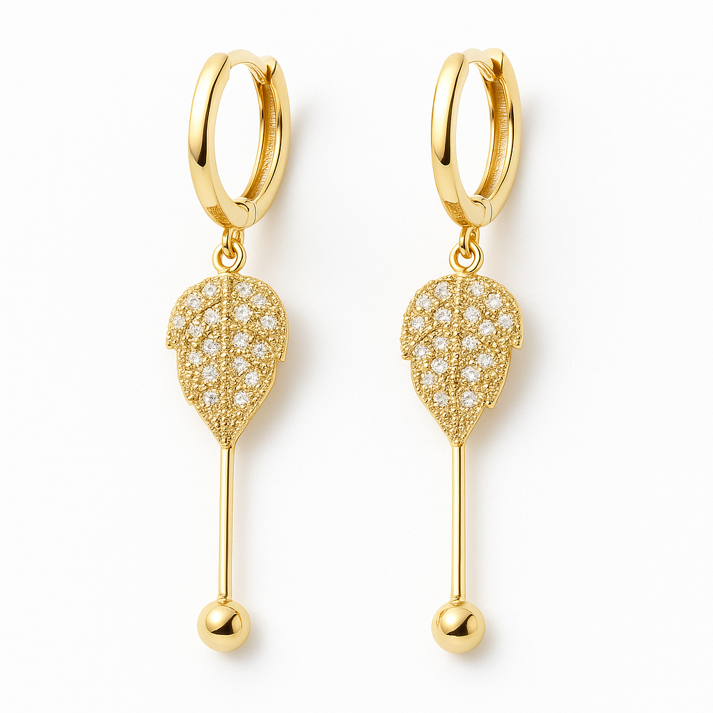 Nouvelles boucles d'oreilles super scintillantes en diamants
