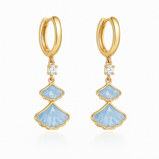 Boucles d'oreilles coquillages pendantes - Shayning™ 🟣✨