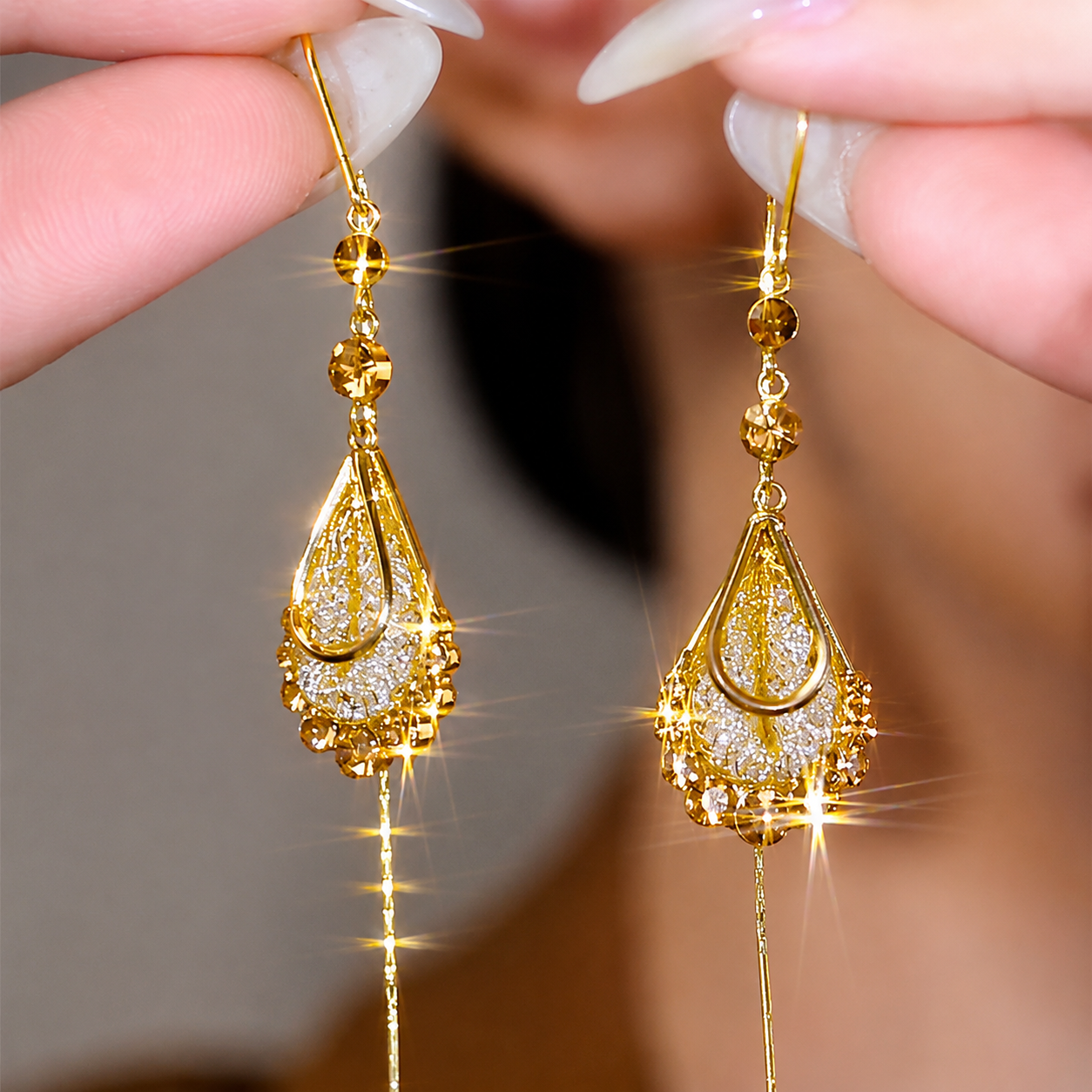 Boucles d'oreilles Goutte de Velours - Shayning™ 🟣✨