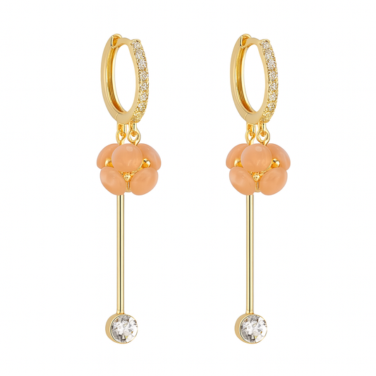 Nouvelles boucles d'oreilles longues à pampilles en diamant pour femmes