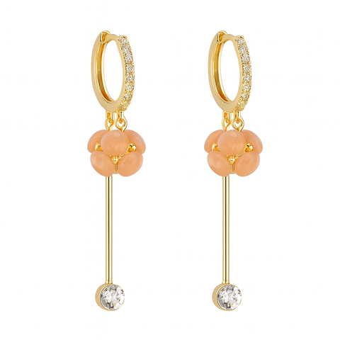 Nouvelles boucles d'oreilles longues à pampilles en diamant pour femmes
