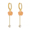 Nouvelles boucles d'oreilles longues à pampilles en diamant pour femmes