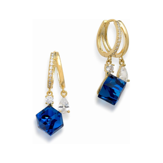 Boucles d'oreilles en cristal bleu - Shayning™✨