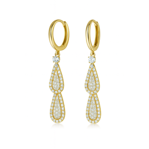 Boucles d'oreilles fantaisie en forme de goutte