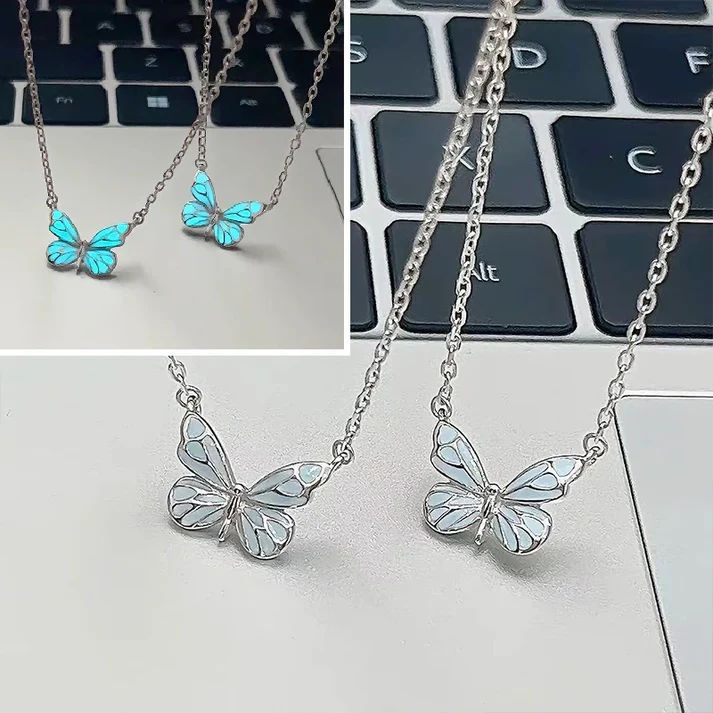 Collier papillon Éclat de Minuit - Shayning™✨